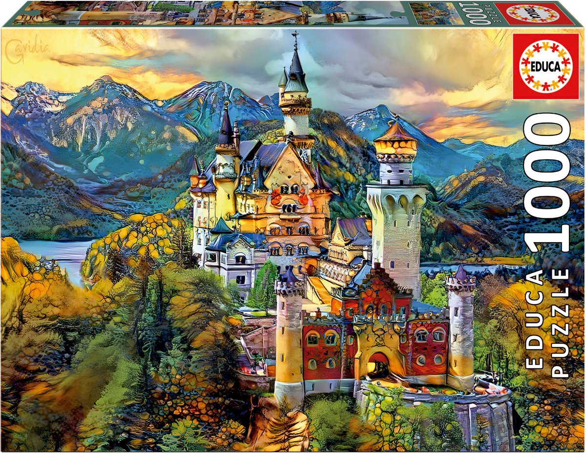 Educa - puzzel - 1000 stuks - neuschwanstein castle