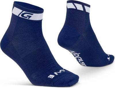 Gripgrab - calcetines ciclistas clásicos de verano de corte bajo 1 par de calcetines cortos coolmax - azul marino - unisex - talla s (38-41)