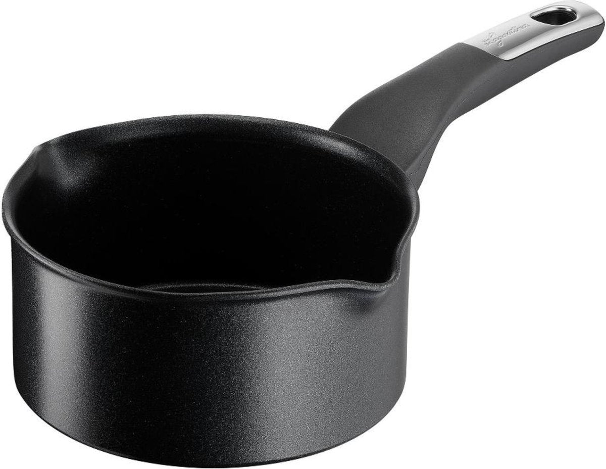 Lagostina - unlimited nero - cacerola con pico - 16cm - inducción