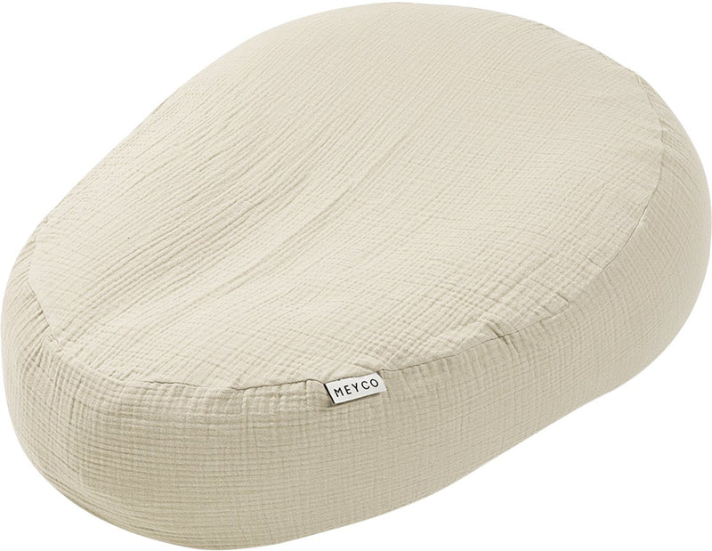 Meyco baby uni relax funda para cojín de lactancia - hidrofílico prelavado - arena suave