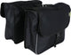 Borsa per biciclette a doppia bicicletta Dresco Basic Shopper Black in nylon da 32 litri