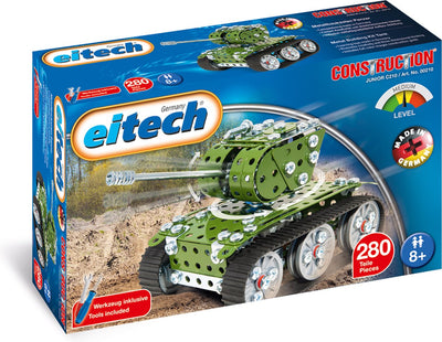 Caja de construcción Eitech ® – tanque – 280 piezas – kit de construcción de metal con herramientas – juguetes de construcción – a partir de 8 años