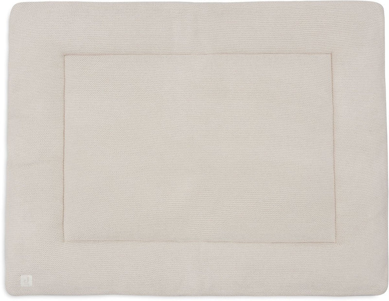Coperta box Jollein per bambini - 75x95 cm - maglia basic - poliestere - farina d'avena