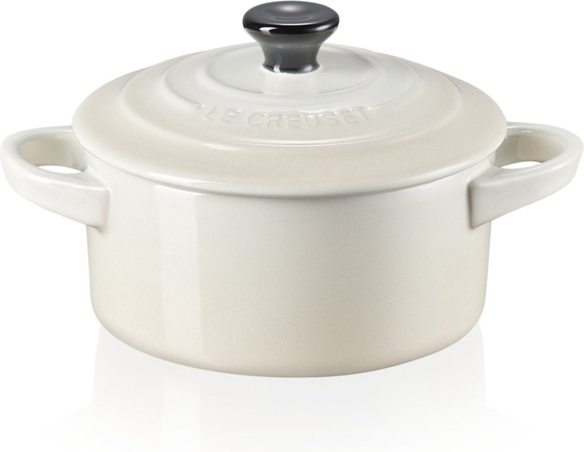 Le creuset serveerpannetje mini braadpan - signature - meringue - ø 10 cm 250 ml