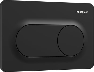 Placca a pressione Hansgrohe iframe original s per doppio scarico nero opaco