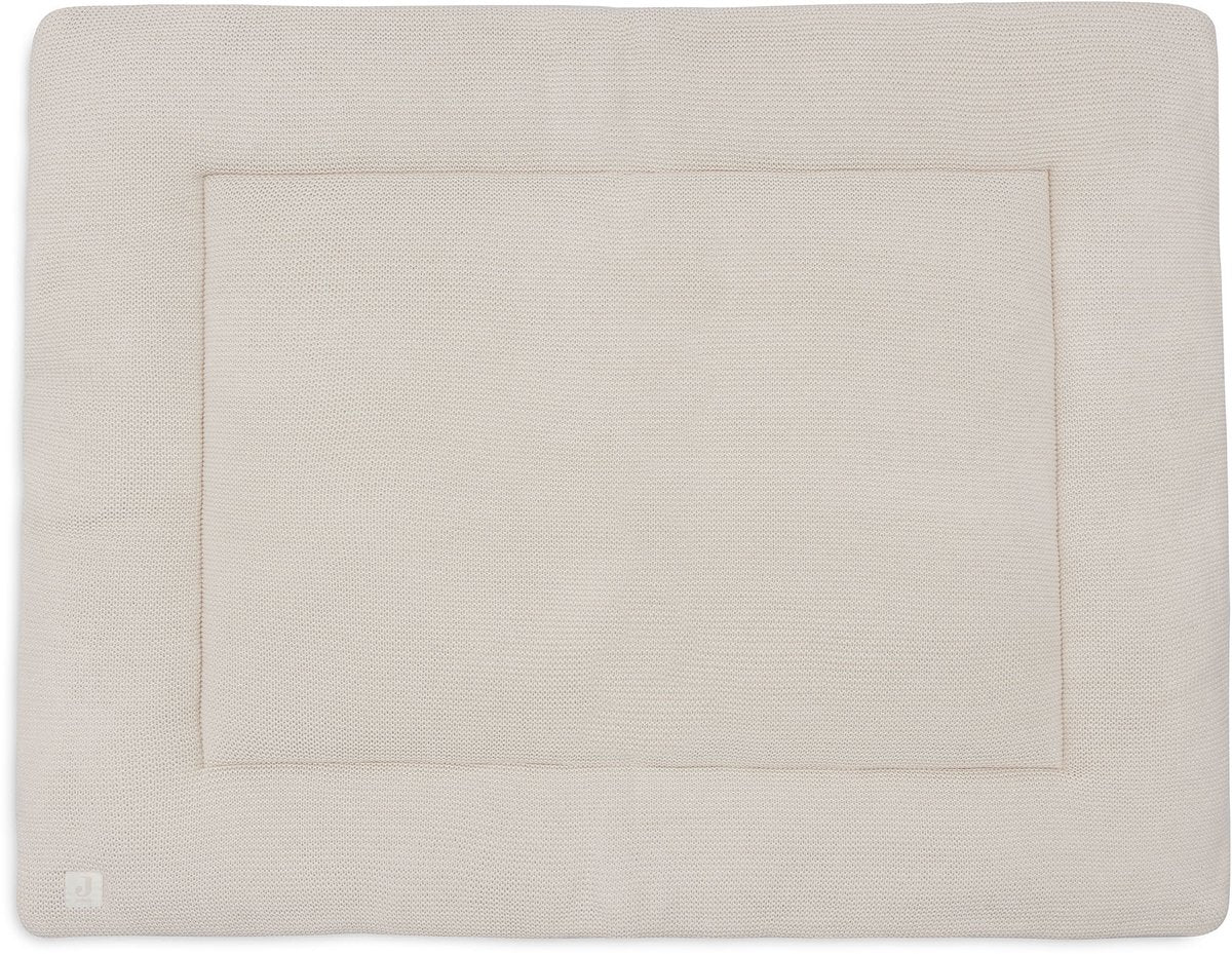Coperta box Jollein per bambini - 75x95 cm - maglia basic - poliestere - farina d'avena