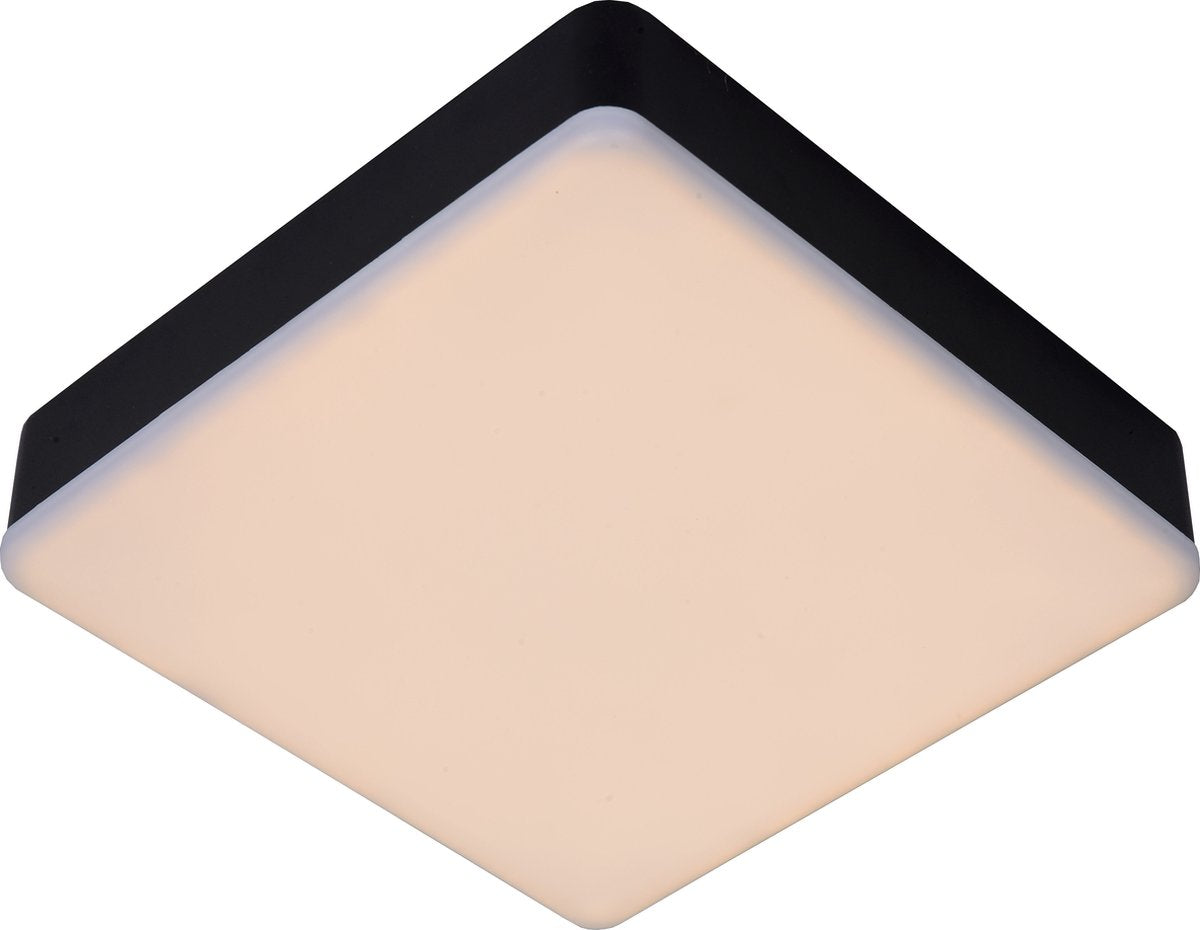 Lucide ceres-led - plafón (plafón) baño - led regulable - 1x30w 3000k - ip44 - negro