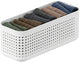Organizador de armario Rotho wop - cesta s - blanco