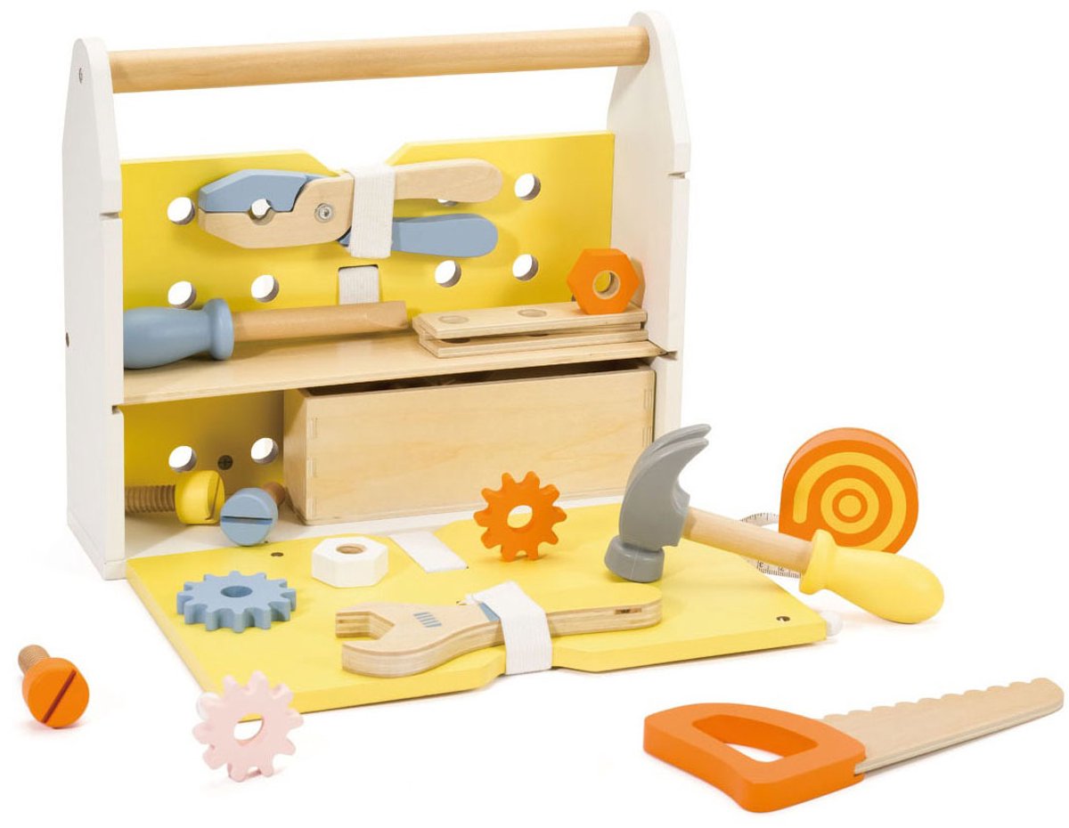 Classic World World Wooden Toolbox Modern, 27dlg.