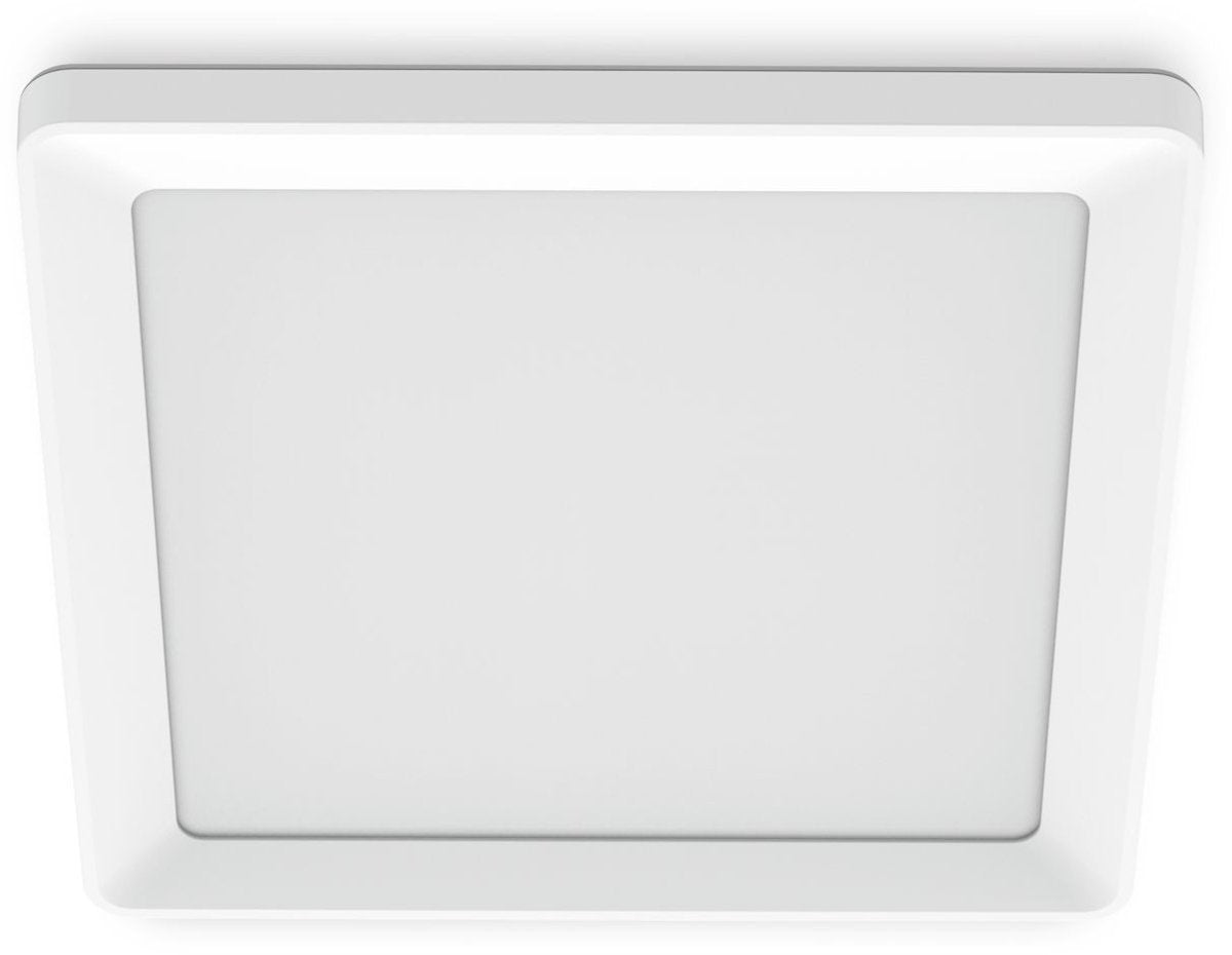 Philips Lámpara de techo LED Philips Valen - con mando a distancia - tecnología de luz cálida: atenúe la lámpara para obtener un color de luz más cálido - 13w - iluminación LED - luz blanca extra cálida a fría: 2200k-6500k - cuadrada - blanco