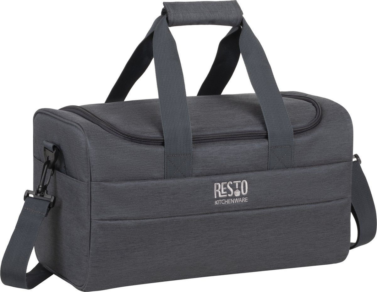 Borsa termica Resto felis 19l - grigio scuro - idrorepellente a prova di perdite - con tracolla - per picnic, viaggi in spiaggia