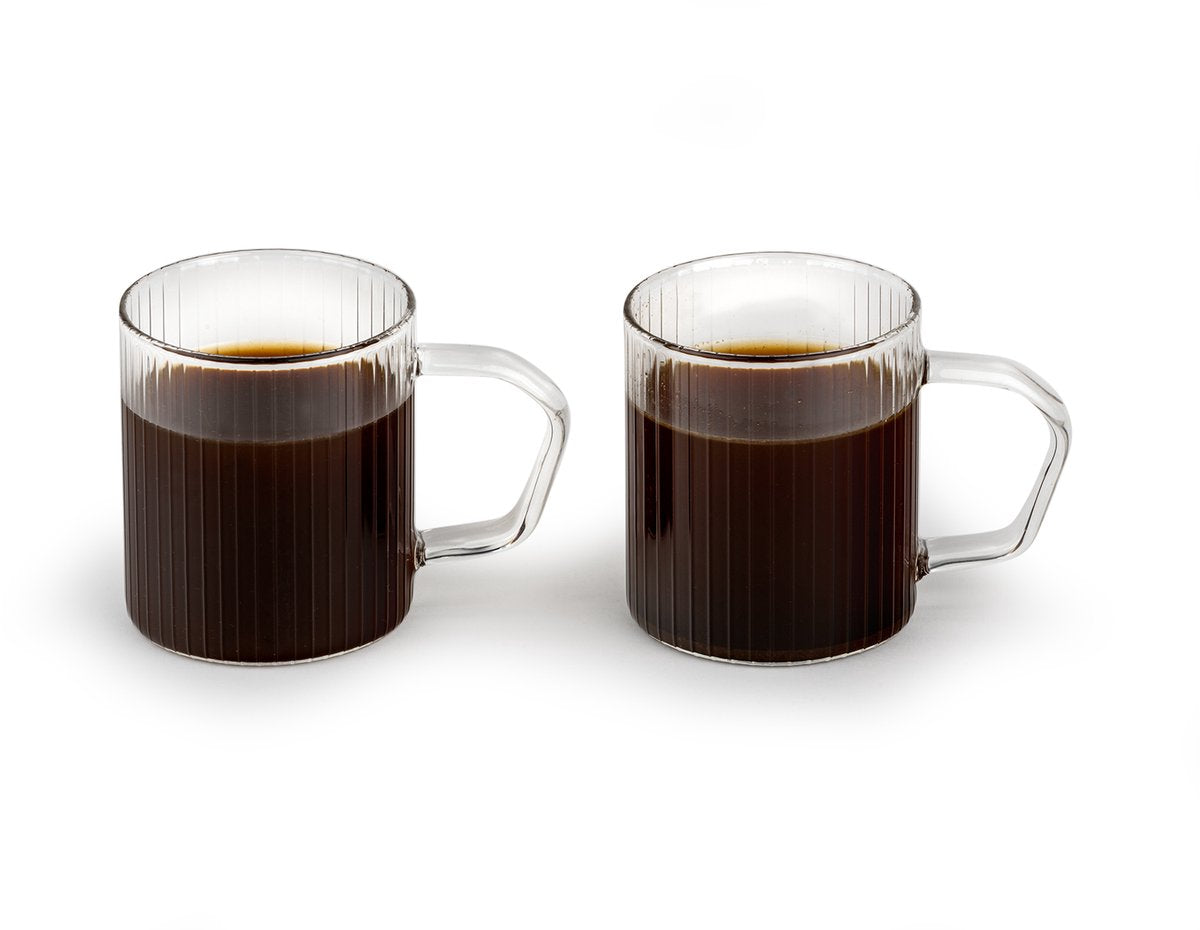 Leopold vienna - koffieglas arusha 200ml set van twee