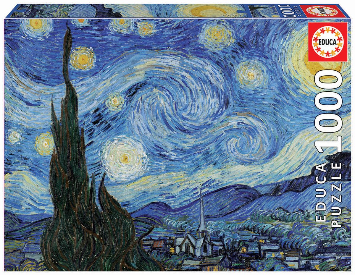 Educa - puzzel - 1000 stuks - vincent van gogh -starry night