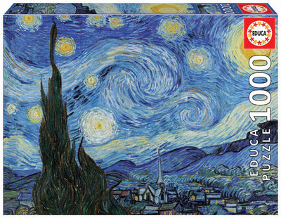 Educa - puzzle - 1000 pezzi - vincent van gogh - notte stellata