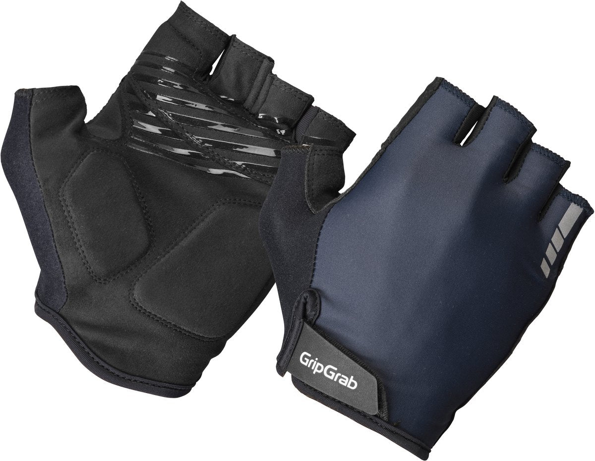 Gripgrab - ride padded korte vinger zomer fietshandschoenen met padding - unisex - navy blauw