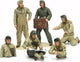 Tamiya modelbouwpakket militaire voertuigen - 35347 u.s. tank crew set - european theater - 6 figuren plastic - 1:35 - modelbouw