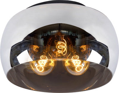 Lucide olivia - lampada da soffitto (lampada da soffitto) - ø 40 cm - 3xe27 - fumé