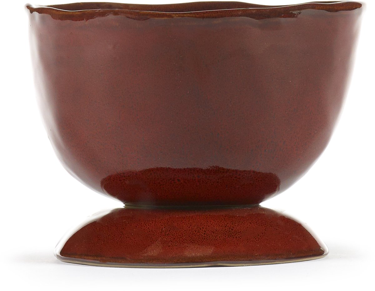 Serax - marie michielssen la mère - cuenco alto con pie s - rojo veneciano - 13 ø