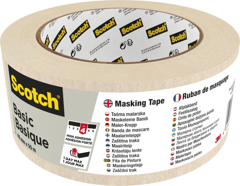 Cinta adhesiva escocesa basic 48mmx50m beige |