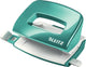Mini perforadora Leitz wow - perfora hasta 10 hojas - para carpetas y carpetas de anillas - ideal para el hogar, la oficina, el lugar de trabajo en casa - azul hielo