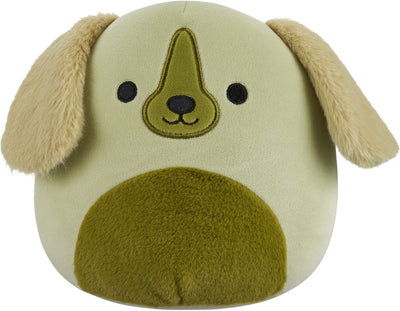 Squishmallows - brad - perro perdiguero verde con barriga peluda - peluche 19cm