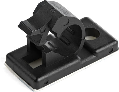 Startech .com 100 zelfklevende kabelmanagement clips, 5.5mm, zwart, netwerk ethernet bureau computer kabelbeheer, klevende kabelhouders, zelfklevende klem, nylon, ul 94v-2 brandklasse