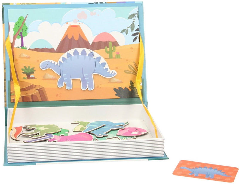 Libro magnético - dinosaurio, 36 piezas.