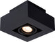 Lucide xirax - faretto da soffitto (lampada da soffitto) - led dimmerabile caldo - gu10 - 1x5w 2200k 3000k - nero