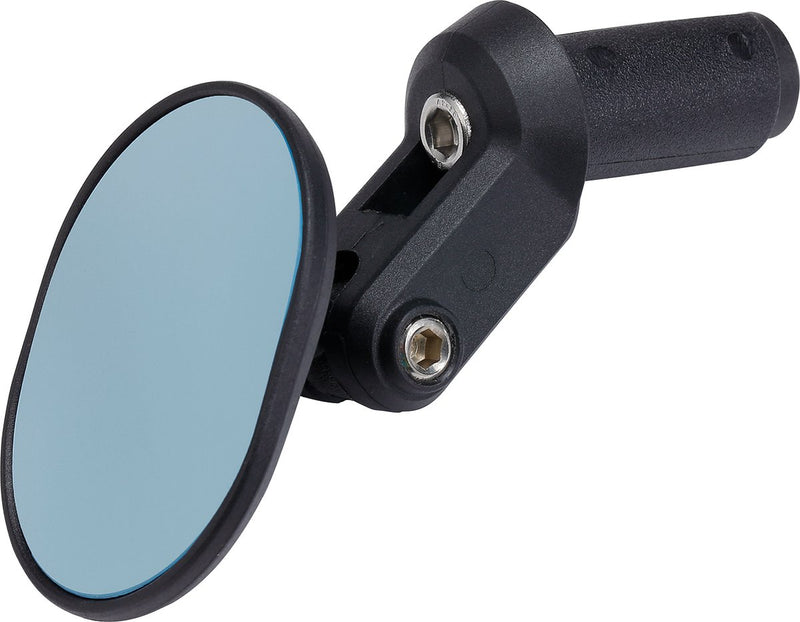 Bbb Cycling dropview espejo para bicicleta - montaje izquierda derecha - espejo retrovisor compacto para bicicleta - cristal azul antideslumbrante - espejo para bicicleta de carreras en el manillar: ø 16-23mm - bbm-03