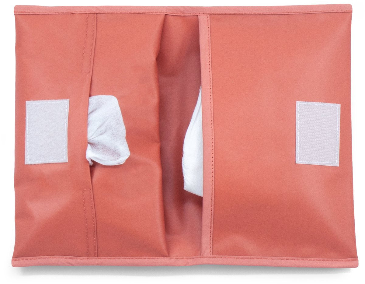 Kipkep napper luier-etuitje - sienna - luiers en doekjes to go - rpet - wasbaar - gecoat