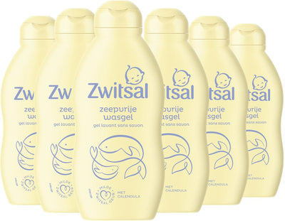 Zwitsal - gel de lavado sin jabón - bebé - 6 x 200 ml