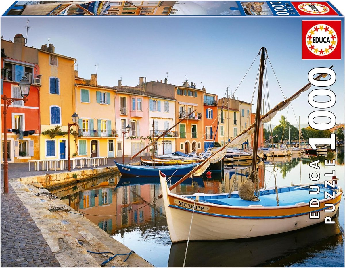 Educa - puzzel - 1000 stuks - haven van martigues provence