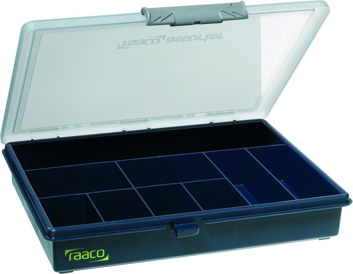 Caja surtida Raaco 9 compartimentos