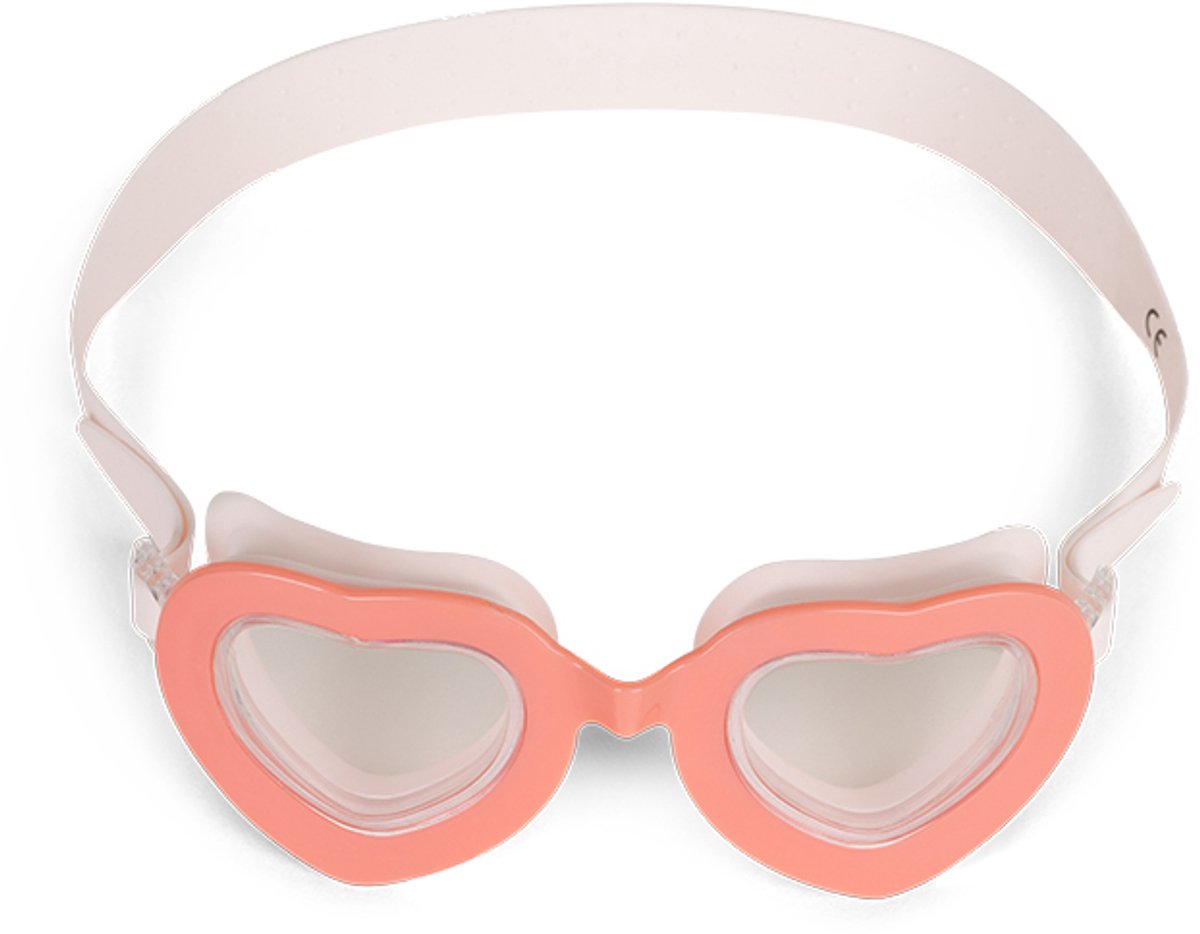 Swim essentials berry sweats hearts goggles