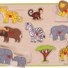 BigJigs Wooden Nick Puzzle Safari, 9dlg.