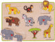 BigJigs Wooden Nick Puzzle Safari, 9dlg.