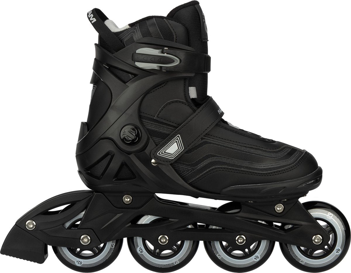 Nijdam inline skates - gear up - maat 45 - zwart