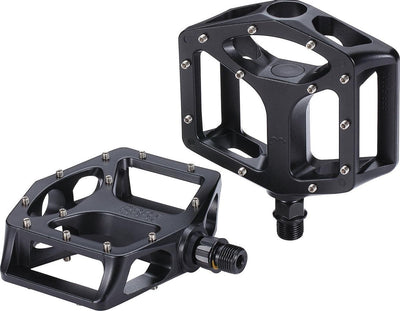Bbb cycling mountainhigh set of bicycle pedals mtb - platform pedals - non-slip mountain bike pedals - matte black - bicycle pedals - flat pedals - bpd-32