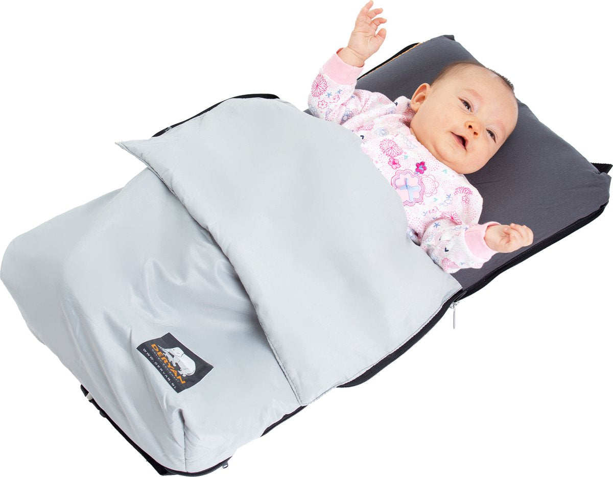 Cama de avión Deryan airtraveller - almohada de viaje con colchón - plegada de forma compacta
