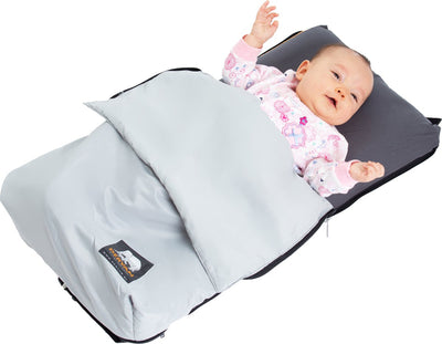 Deryan airtraveller airplane bed - travel pillow with mattress - compactly folded