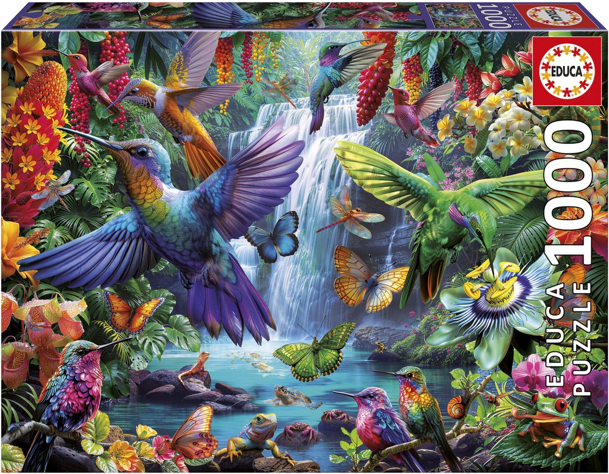 Educa - puzzel - tropische kolibries - 1000 stukjes - legpuzzel