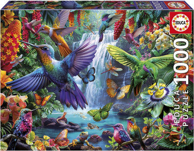 Educa - puzzle - colibríes tropicales - 1000 piezas - rompecabezas