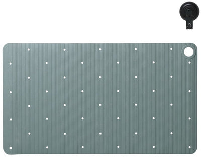 Sealskin ribb - non-slip bath mat 40x70 cm - green - including black hook