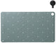 Sealskin ribb - antislip badmat 40x70 cm - groen - inclusief zwarte haak