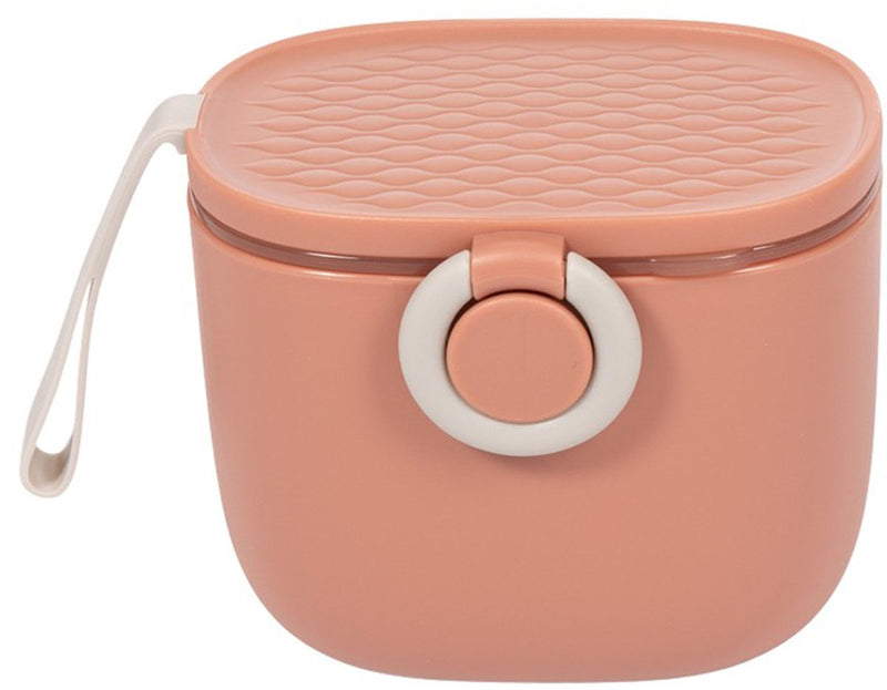 Bo Jungle - scatola per dosaggio latte in polvere - con cucchiaio dosatore - contenitore per alimenti per bambini - porta snack - 500ml - scatola per polvere nomade in terracotta