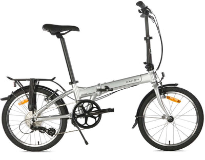 Dahon plegable bicicleta mariner d8 gris plateado rápido