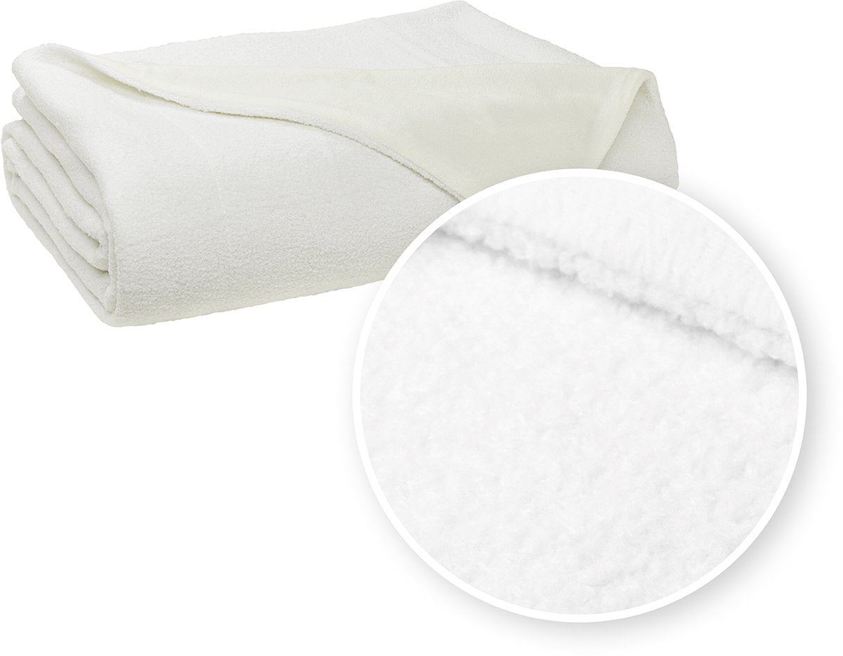 Copriletto bouclé Meyco Home - bianco sporco