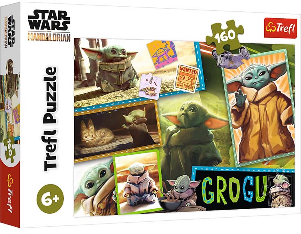 Trefl puzzle star wars grogu 160 pezzi - mandalorian.