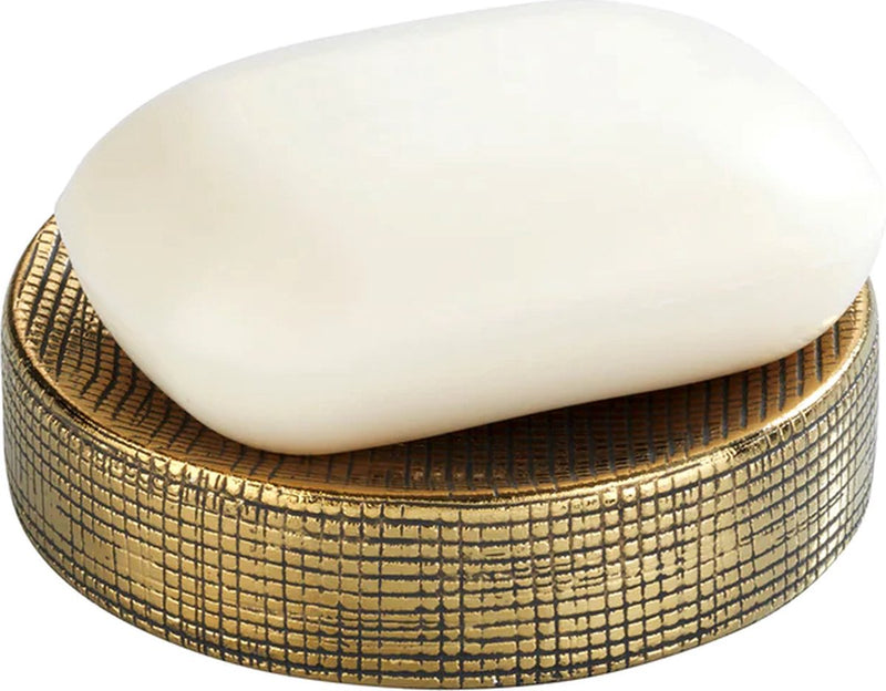 Wenko jabonera rivara oro cerámica con estructura - jabonera independiente - baño aseo cocina