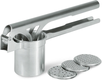 Prensa de patatas y spaetzle Gefu tri star® – incluye 3 discos intercambiables – acero inoxidable